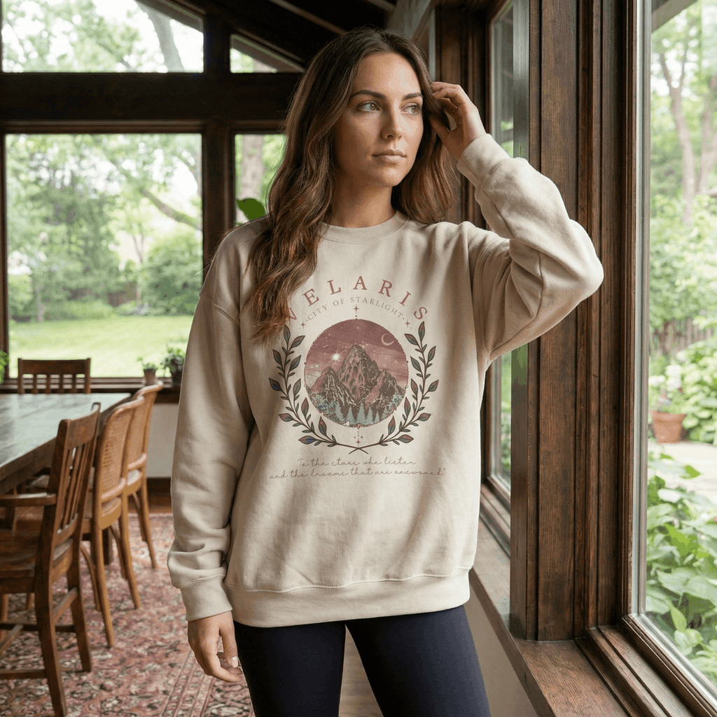 Velaris Mountain Emblem Sweatshirt - ACOTAR Inspired Apparel
