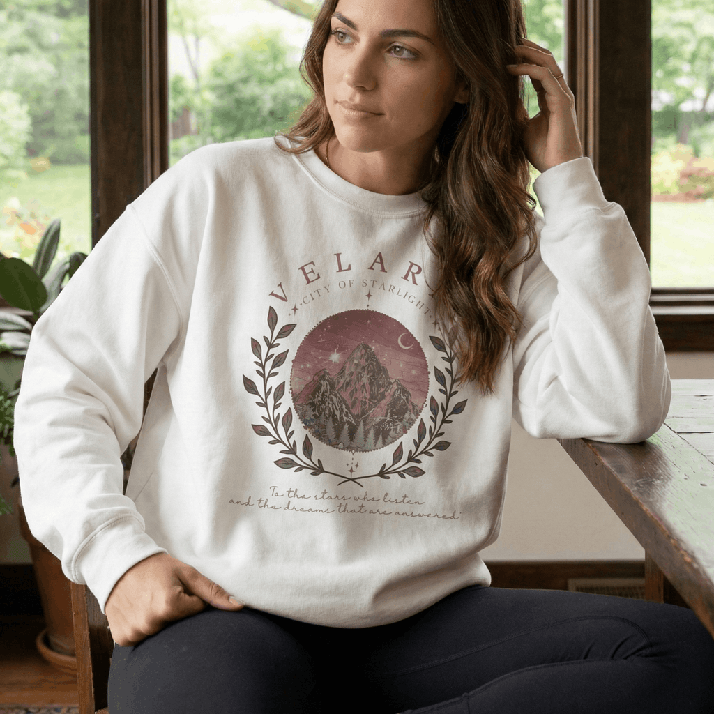 Velaris Mountain Emblem Sweatshirt - ACOTAR Inspired Apparel