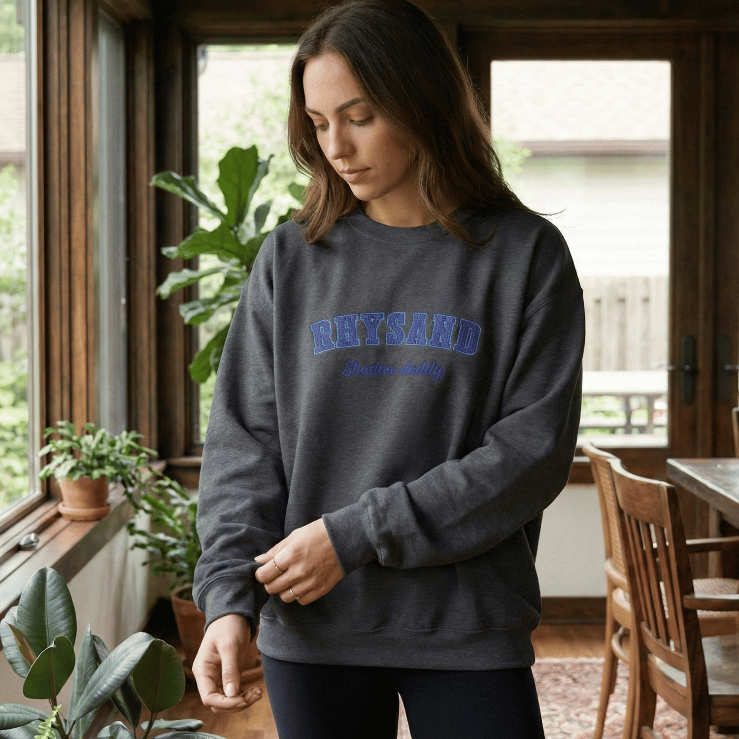 Rhysand Shadow Daddy Embroidered Sweatshirt – ACOTAR Fantasy Romance Merch