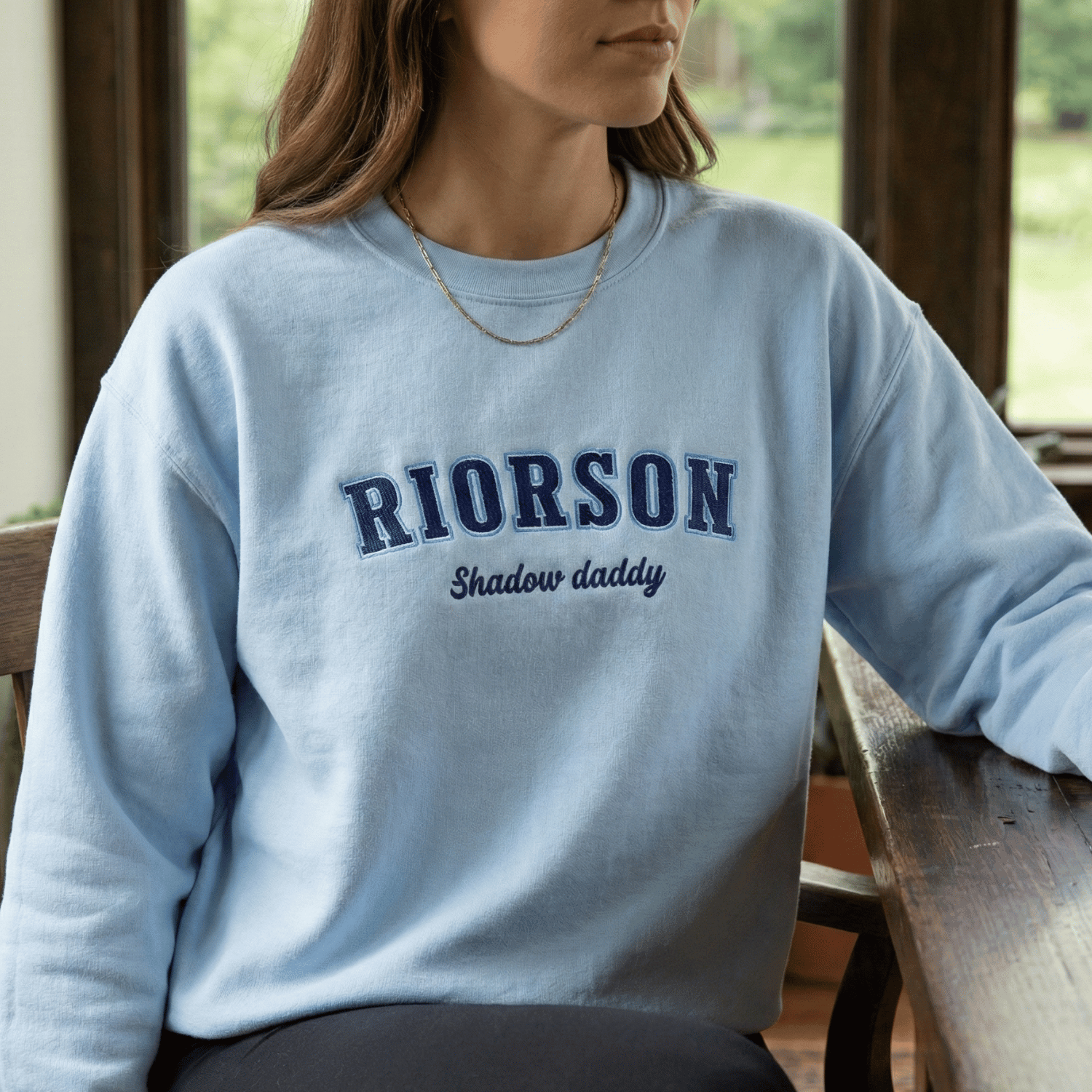 Xaden Riorson Shadow Daddy Embroidered Sweatshirt – Fourth Wing Inspired Romantasy Merch