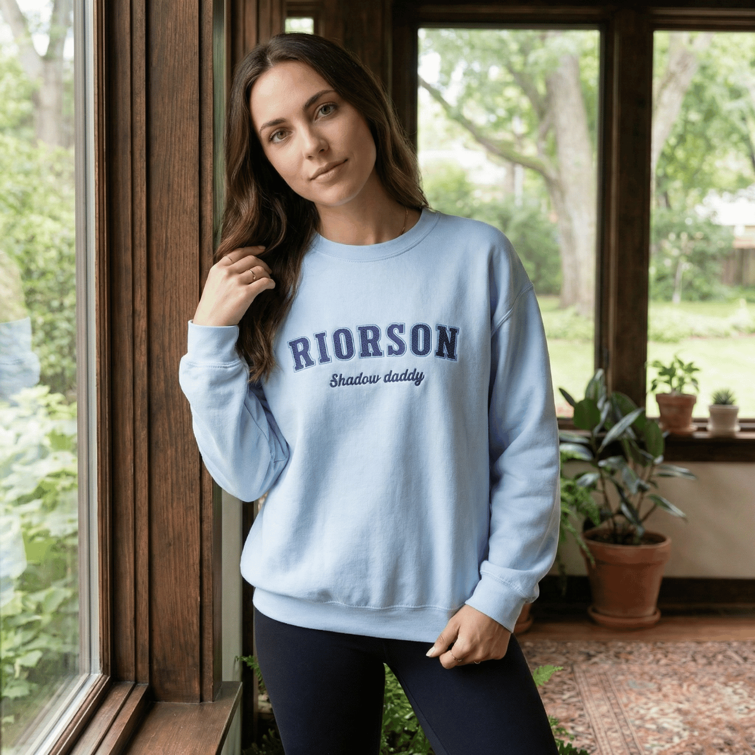 Xaden Riorson Shadow Daddy Embroidered Sweatshirt – Fourth Wing Inspired Romantasy Merch