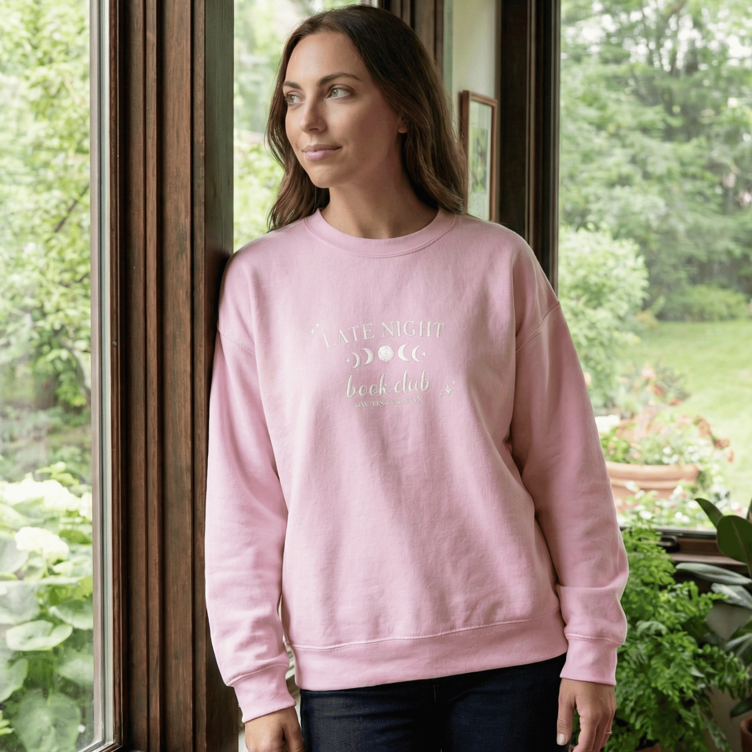 Late Night Book Club Sweatshirt – Cozy Reader Crewneck for BookTok Girls