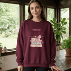 Book Club Sweatshirt – Through Books We Travel Through Time Reader Crewneck