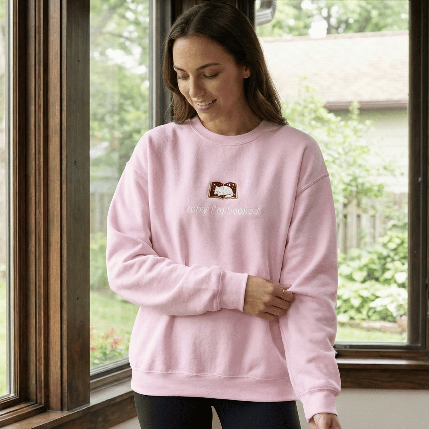 Sorry I’m Booked Sweatshirt – Funny BookTok Reader Crewneck for Book Lovers