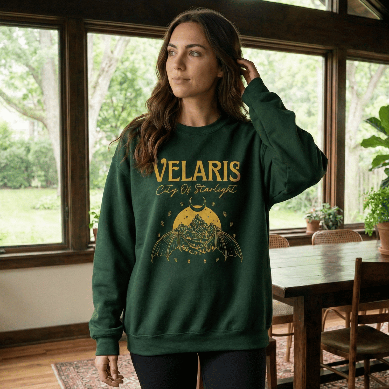 Velaris City of Starlight Sweatshirt – ACOTAR Bat Wings Fantasy Romance Merch