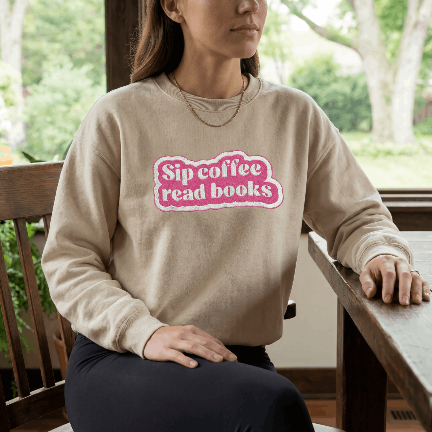 Coffee and Books Sweatshirt – Cozy Reader Gift for Book Lovers