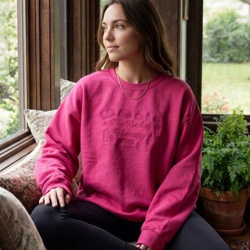 My Kind of Therapy Embroidered Sweatshirt