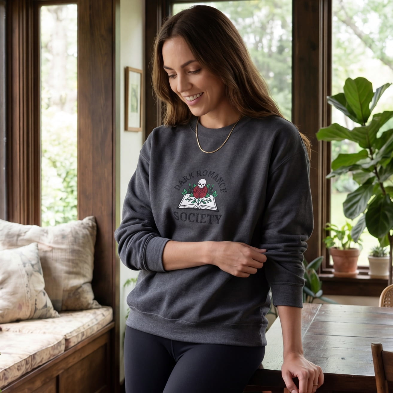 Dark Romance Society Embroidered Sweatshirt
