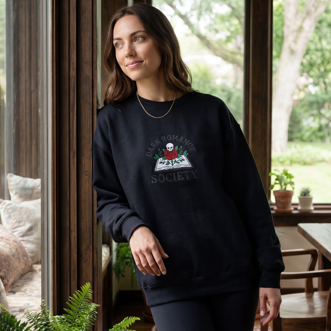 Dark Romance Society Embroidered Sweatshirt