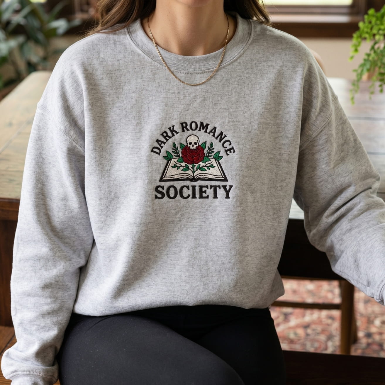 Dark Romance Society Embroidered Sweatshirt