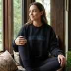 Rhysand Shadow Daddy Embroidered Sweatshirt – Black Embroidery