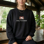 Sorry I’m Booked Embroidered Sweatshirt