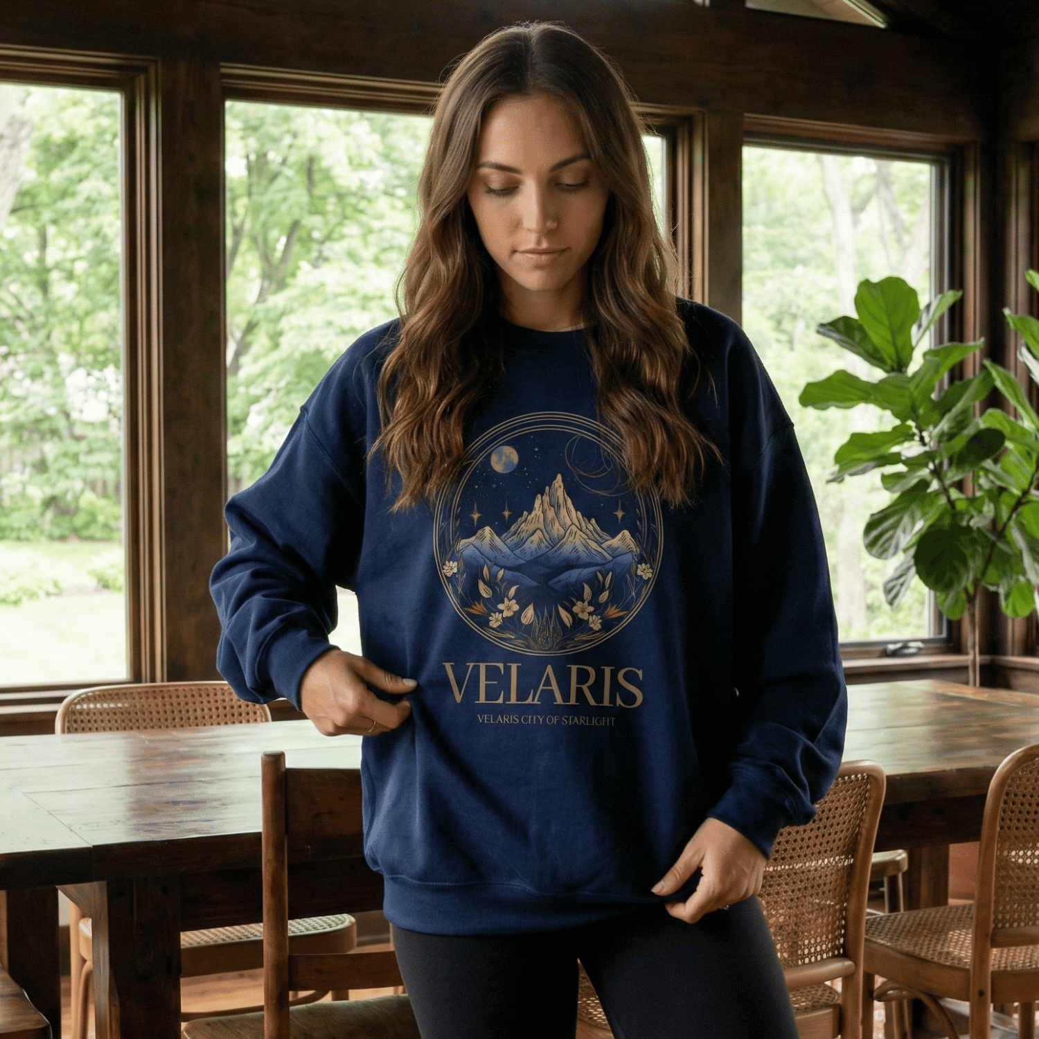 Velaris Fantasy Mountain Sweatshirt - ACOTAR Romance Reader Merch