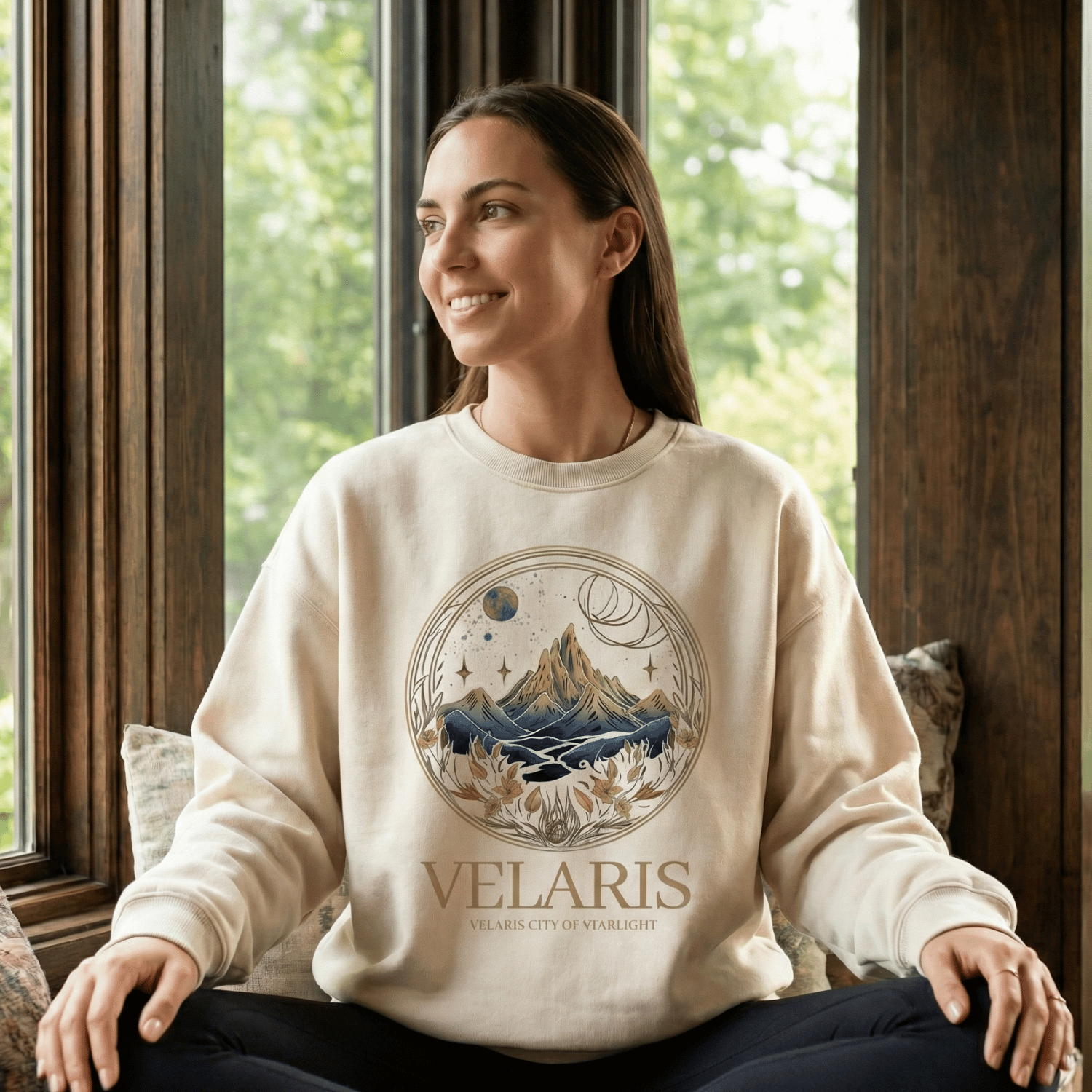 Velaris Fantasy Mountain Sweatshirt - ACOTAR Romance Reader Merch