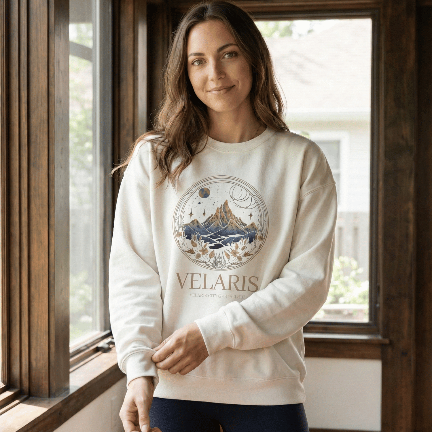 Velaris Fantasy Mountain Sweatshirt - ACOTAR Romance Reader Merch
